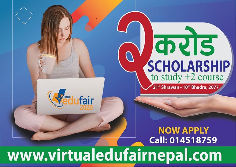 रु. २ करोड छात्रवृत्तिको घोषणा गर्दै भर्चुअल एडुफेयर